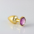 Plug Anal Dourado P Pedra Diversas Cores - comprar online