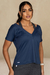Blusa V nas costas Marinho - comprar online