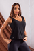 Regata - Decote V nas Costas - Preto - comprar online