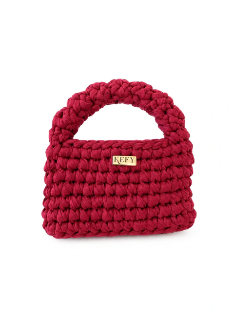 Mini bag vermelho framboesa