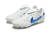 Chuteira Campo Nike Premier III FG - Branca e Azul 