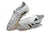 Chuteira Campo PredatorAccuracy+ BOOTS FG - Branca com detalhes cinza e dourado