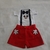 Conjunto Body Personagem com gravatinha, suspensório e Shorts de sarja - comprar online