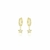 Brinco Argola Articulada com Estrela Cravejado com Zircônias Banhado em Ouro 18k - comprar online