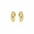 Brinco Argola Articulada Oval Bold Banhado em Ouro 18k - comprar online
