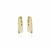 Brinco Argola Articulada Retangular Bold Banhado em Ouro 18k - comprar online