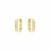 Brinco Argola Articulada Retangular Detalhada Banhado em Ouro 18k - comprar online