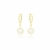 Brinco Argola com Pingente Ponto de Luz Banhado em Ouro 18k - comprar online