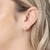 Brinco Argola Tripla com Zircônias Banhado em Ouro 18k