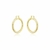 Brinco Argola Tubular M com Fecho Italiano Banhado em Ouro 18k - comprar online