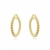 Brinco Argola Tubular Torcida L com Fecho Italiano Banhado em Ouro 18k - comprar online