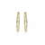 Brinco de Argola Articulada Longitude Cravejadas de Zircônias Banhados em Ouro 18k - comprar online