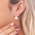 Brinco de Argola Articulada Triangular Bold Cravejadas de Zircônias Banhado em Ouro 18k