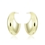 Brinco Meia Argola Luna Banhado em Ouro 18k - comprar online