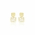 Brinco Quadrado com Zircônias Banhado em Ouro 18k - comprar online