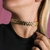 Choker Aro Orgânico Banhado em Ouro 18k