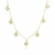 Choker com Corrente de Elo e Losangos com Detalhes Banhado em Ouro 18k - comprar online