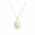 Colar com Pingente de Coração com Mãe e Filho Cravejado de Zircônias Banhado em Ouro 18k