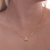 Colar de Letra Cravejada com Zircônias Banhado em Ouro 18k