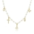 Colar de Pérolas com Nossa Senhora Aparecida Banhado em Ouro 18k - comprar online