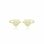 Piercing Coração Cravejado com Cristais Banhado em Ouro 18k - comprar online