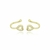 Piercing Coração Vazado Cravejado com Zircônias Banhado em Ouro 18k - comprar online