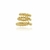 Piercing Fake Triplo com Bolinhas Banhado em Ouro 18k (un) - comprar online