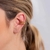 Piercing Fake Triplo com Bolinhas Banhado em Ouro 18k (un)