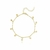 Pulseira com Medalhinhas Lisas Banhado em Ouro 18k - comprar online