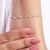Pulseira de Elos com Pérolas Banhado em Ouro 18k