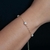 Pulseira de Elos com Pérolas Médias Banhado em Ouro 18k
