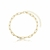 Pulseira Elos Retangulares Banhados em Ouro 18k - comprar online