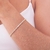Pulseira Riviera com Cristais Banhados em Ouro 18k
