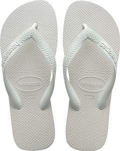 Chinelo Havaianas Top FC Branca Tradicional Correia Grossa