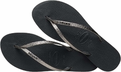Imagem do Havaianas You Shine Cf Logo Metalico Correias Finas em Couro