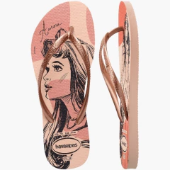 Chinelo Hav. Slim Princesas Aurora e Ariel Original na internet