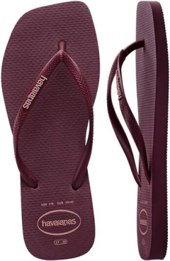 Chinelo Havaianas Slim Square Logo Pop Up - Havam Store