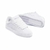 Tênis Tesla Hertz All White, modelo de calçado esportivo totalmente branco, com detalhes em relevo e solado de borracha.