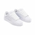 Imagem de tênis Tesla Hertz All White, modelo em couro branco com detalhes em relevo.