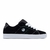 Tênis Öus Döts Preto Branco II com cabedal preto e detalhes em branco.