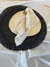 Imagen de INDIVIDUAL FIBRA NATURAL CON FLECOS NEGRO