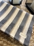 MANTEL LINO CRISANTEMO AZUL - comprar online