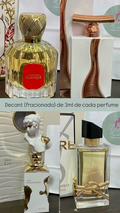 Decant 3ml cada: Baroque Rouge(EDP) + Fleur(EDP) + Her Confession(EDP) + Libre(EDP)