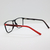 Armazón Lentes Patillas Flex Negro Y Rojo Marca Ferrer - comprar online