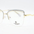 Armazón Marco Para Lentes Metal Dama Patillas Flex Gris - comprar online