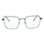 Armazón Metal Cuadrado Lentes Patillas Flex Gattizoni