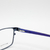 Armazón Marco Lentes Azul Metal Flex Gattizoni - comprar online