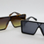 Anteojos Sol Grandes Carey Placa Entera Negro Marron