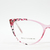 Armazón Rojo Lentes Anteojos Recetados Celeste Floreado - tienda online