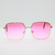 Gafas Sol Rosa Metal Grandes Cuadradas
